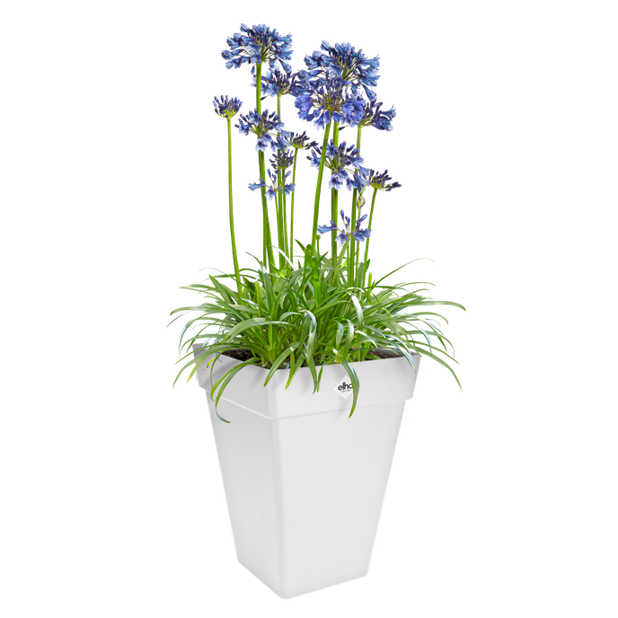 loft urban eckig hoch 30cm weiss